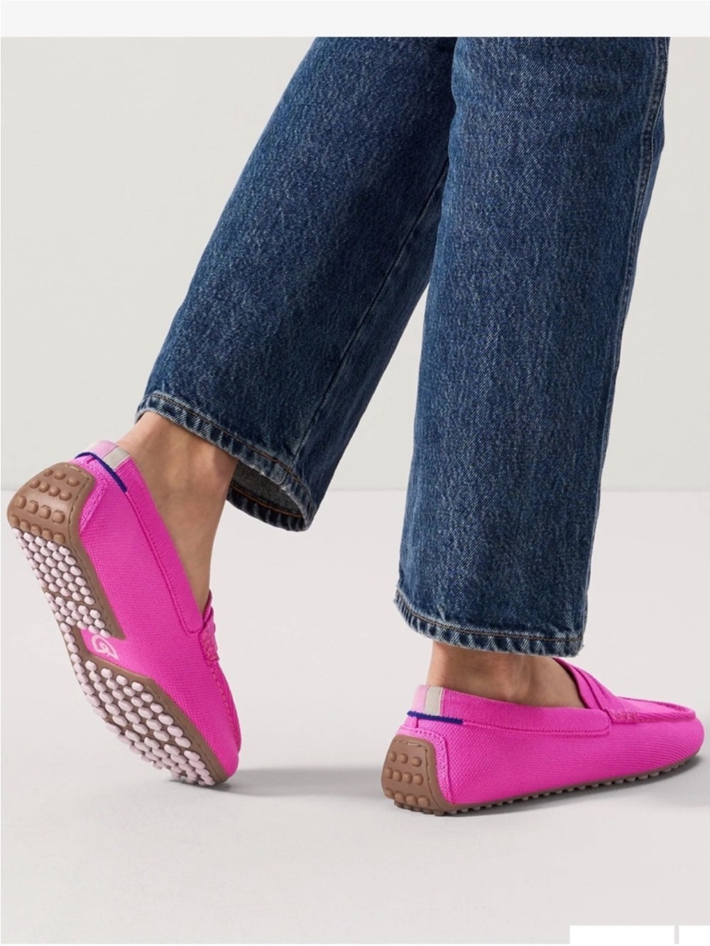 Rothy’s The Driver hot pink dragonfruit shoes size 6.5